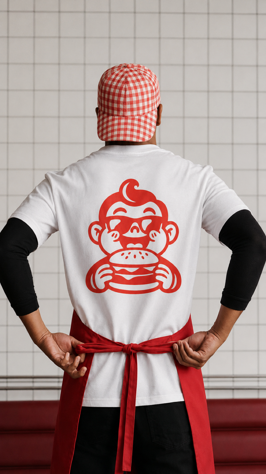 Avental e camiseta com o mascote Zappy