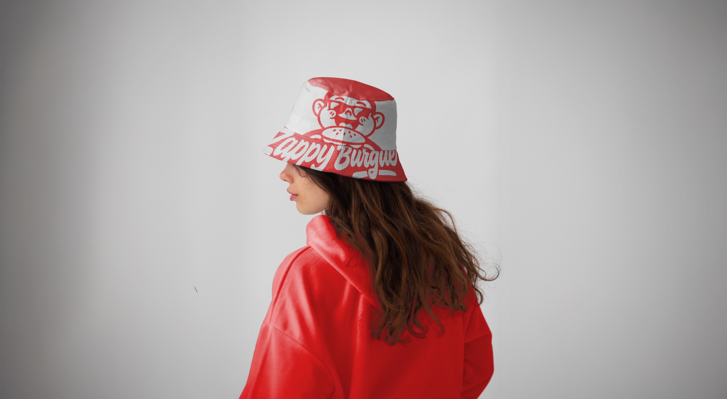 Direção de moda com identidade Zappy Burguer