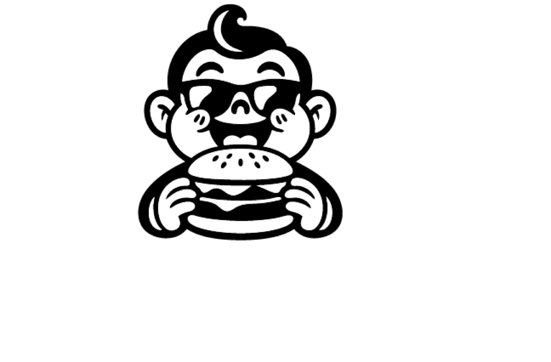 Mascote oficial Zappy Burguer